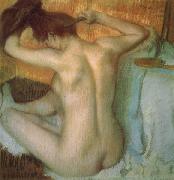 Edgar Degas Woman Combing Her Hair oil painting picture wholesale